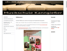 Tablet Screenshot of musikschule-kanngiesser.de